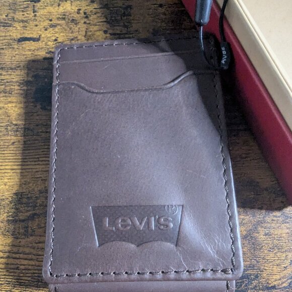 Levi's Men's RFID Slim Everyday Front Pocket Card Case Wallet - Picture 4 of 5